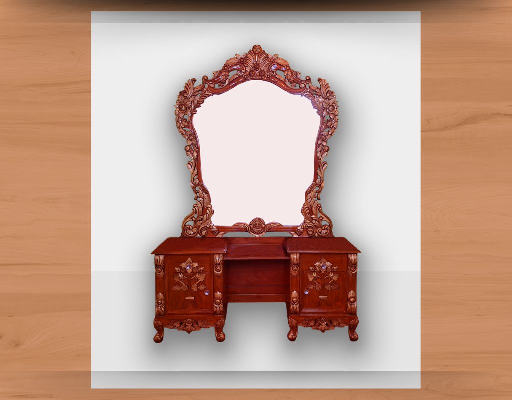 কাঠের ড্রেসিং টেবিল