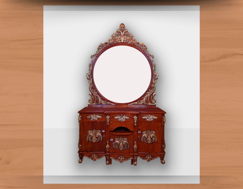 কাঠের ড্রেসিং টেবিল